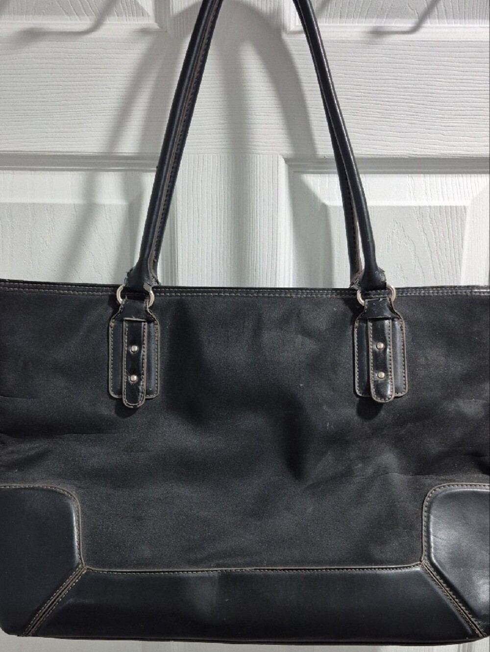 Black Women's Tote Bag 19X12 - Picture 2 of 6